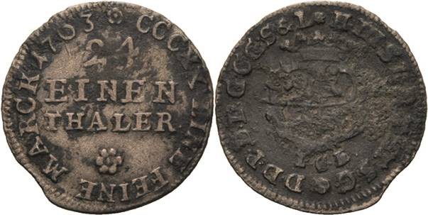 Reuss-Ältere Linie - Untergreiz
Heinrich III. 1733-1768 1/24 Taler 1763, ICE-Sa...