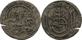 Reuss-Jüngere Linie - Gera
Heinrich der Jüngere 1572-1635 Silberdreier 1623, MR-Lobenstein Schmidt und Knab 465 Kl. Schrötlingsriss, sehr schön