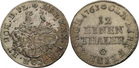 Reuss-Jüngere Linie - Gera
Heinrich XXX. 1748-1802 1/12 Taler 1763, ICE-Saalfeld Schmidt und Knab 487 Jaeger 62 a Vorzüglich