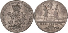 Reuss-Jüngere Linie - Lobenstein
Heinrich II. 1739-1782 Doppelgroschen 1759, ICE-Saalfeld Auf die Verlobung seiner einzigen Tochter, Eleonore Maximil...