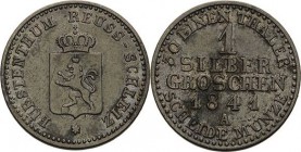 Reuss-Jüngere Linie - Schleiz
Heinrich LXII. 1818-1854 Silbergroschen 1841, A-Berlin AKS 28 Jaeger 126 Schmidt und Knab 548 Sehr schön-vorzüglich