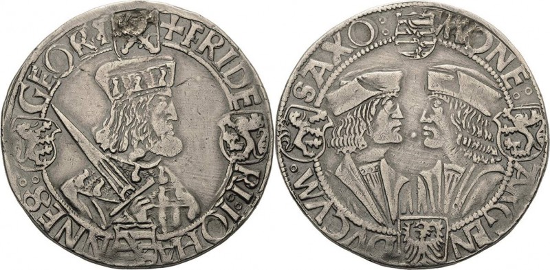 Sachsen-Kurlinie ab 1486 bis 1547 (Ernestiner)
Friedrich III., Johann und Georg...