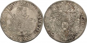 Sachsen-Kurlinie ab 1547 (Albertiner)
August 1553-1586 Taler 1574, HB-Dresden Keilitz/Kahnt 68 Schnee 725 Davenport 9798 Min. Belagreste, sehr schön+...