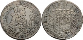 Sachsen-Kurlinie ab 1547 (Albertiner)
Johann Georg I. (1611-) 1615-1656 Taler 1626, Schwan-Dresden Mit flügelartiger Feldbinde C/K 158 a Schnee 845 D...