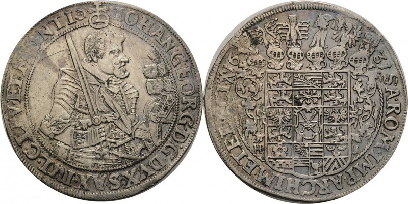 Sachsen-Kurlinie ab 1547 (Albertiner)
Johann Georg I. (1611-) 1615-1656 Taler 1...