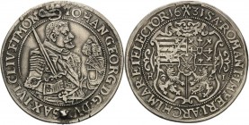 Sachsen-Kurlinie ab 1547 (Albertiner)
Johann Georg I. (1611-) 1615-1656 1/2 Taler 1631, HI-Dresden C/K 180 Kohl 158 Slg. Merseburger - Selten. Brosch...