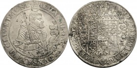 Sachsen-Kurlinie ab 1547 (Albertiner)
Johann Georg I. (1611-) 1615-1656 Taler 1647, CR-Dresden C/K 169 Schnee 879 Davenport 7612 Leichte Belagreste, ...