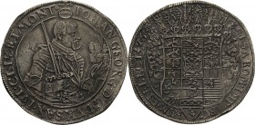 Sachsen-Kurlinie ab 1547 (Albertiner)
Johann Georg I. (1611-) 1615-1656 Taler 1651, CR-Dresden C/K 169 Schnee 879 Davenport 7612 Avers Schrötlingsfeh...