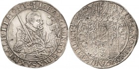 Sachsen-Kurlinie ab 1547 (Albertiner)
Johann Georg I. (1611-) 1615-1656 Taler 1655, CR-Dresden C/K 170 Schnee 892 Davenport 7612 Zaponiert, sehr schö...