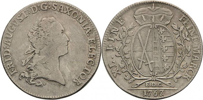 Sachsen-Kurlinie ab 1547 (Albertiner)
Friedrich August III. 1763-1806 1/3 Taler...