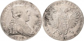 Sachsen-Kurlinie ab 1547 (Albertiner)
Friedrich August III. 1763-1806 2/3 Taler 1792, IEC-Dresden Vikariat Kahnt 1160 Buck 184 Sehr schön-vorzüglich...