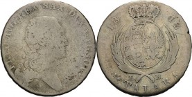 Sachsen-Kurlinie ab 1547 (Albertiner)
Friedrich August I. 1806-1827 1/3 Taler 1812, IB-Warschau Für Polen Kahnt 1269 AKS 195 Jaeger 206 Kopicki 3697 ...