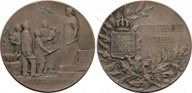 Sachsen-Kurlinie ab 1547 (Albertiner)
Friedrich August III. 1904-1918 Silbermedaille o.J. (A. Reiss/Glaser & Sohn) Auszeichnungsmedaille für erfolgre...