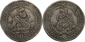 Sachsen-Ernestiner-Gesamthaus 1547-1573
Johann Friedrich II. und Johann Wilhelm 1566-1567 Taler 1566, o. Mzz.-Saalfeld Interessante Variante mit link...