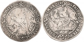 Sachsen-Altenburg 1603-1672
Johann Philipp, Friedrich, Johann Wilhelm, Friedrich Wilhelm II. 1603-1625 Taler 1623, WA-Saalfeld Av-Legende endet ET RD...