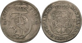 Sachsen-Gotha (Gotha-Altenburg)
Friedrich II. 1691-1732 Doppelgroschen (1/12 Taler) 1718, IT-Gotha Steguweit 165 Slg. Merseburger 3206 Selten. Sehr s...