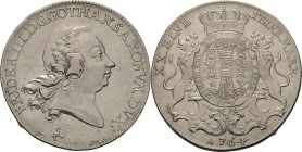 Sachsen-Gotha (Gotha-Altenburg)
Friedrich III. 1732-1772 1/2 Taler 1764, Kranich-Gotha Steguweit 263 Slg. Merseburger 3245 Sehr schön-vorzüglich