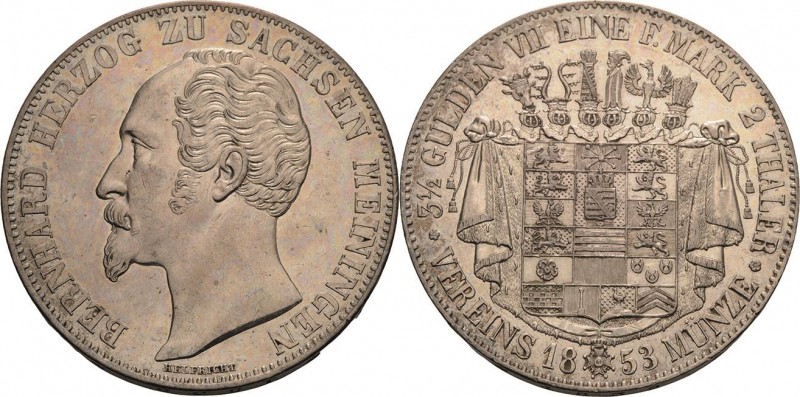 Sachsen-Meiningen
Bernhard Erich Freund 1803-1866 Doppeltaler 1853, München AKS...