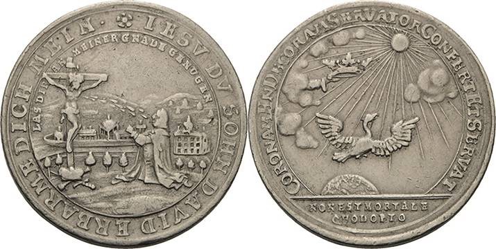 Sachsen-Coburg-Saalfeld
Christian Ernst und Franz Josias 1729-1745 Silberabschl...