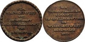 Schlesien-Breslau, Stadt
 Bronzegußmedaille 1837 (unsigniert) Widmung zum Weihnachtsfest von G. H. Ruffer dem Tabakskollegium. 7 Zeilen Schrift im Ei...
