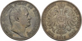 Schwarzburg-Rudolstadt
Friedrich Günther 1807-1867 Taler 1863, München AKS 12 Jaeger 53 Kahnt 534 Davenport 915 Fischer 614 Sehr schön