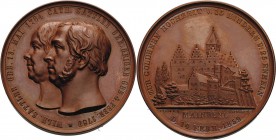 Schweinfurt
 Bronzemedaille 1859 (G. Loos/F.Staudigel) Goldene Hochzeit von Johann Christian Wilhelm Sattler und Catharine Geiger. Köpfe des Jubelpaa...