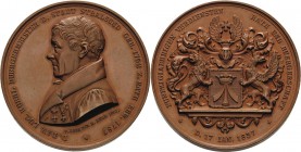 Stralsund-Stadt
 Bronzemedaille 1837 (L. Held) 50-jähriges Amtsjubiläum des Bürgermeisters Dr. David Lucas Kuehl. Brustbild nach links / Stadtwappen....