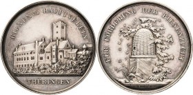 Thüringen
 Silbermedaille o.J. (G. Loos/O. Schultz) Prämie für Förderung der Bienenzucht, gestiftet vom Bienenw. Hauptverein Thüringen. Ansicht der W...