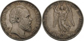 Württemberg
Karl 1864-1891 Taler 1871, Stuttgart Sieg AKS 132 Jaeger 86 Kahnt 594 Davenport 962 Vorzüglich