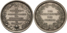 Würzburg-Stadt
 Silbermedaille o.J. (unsigniert) Fleißmedaille der Gesellschaft zur Vervollkommnung der mechanischen Künste und Gewerbe. 9 Zeilen Sch...
