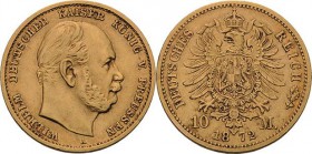 Preußen
Wilhelm I. 1861-1888 10 Mark 1872 A Jaeger 242 Sehr schön