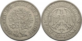 Gedenkausgaben
 5 Reichsmark 1927 J Eichbaum Jaeger 331 Vorzüglich