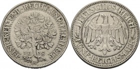Gedenkausgaben
 5 Reichsmark 1928 A Eichbaum Jaeger 331 Sehr schön