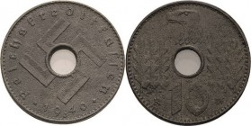 Münzen der Reichskreditkassen
 10 Reichspfennig 1940 J Jaeger 619 Sehr selten. Leicht korodiert, sehr schön+