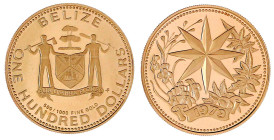 Ausländische Goldmünzen und -medaillen

Belize

Belize, seit 1973

100 Dollars 1979. Stern von Bethlehem. 6,21 g. 500/1000. Polierte Platte. Kra...