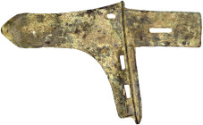 CHINA und Südostasien

China

Chou-Dynastie 1122-255 v. Chr.

Bronze-Axt, sogenanntes "Ge" (= Hellebarde) des Staates Yue um 475/220 v. Chr. 153...