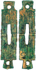 CHINA und Südostasien

China

Chou-Dynastie 1122-255 v. Chr.

Bronze-Doppelspatengeld (2 X 1/4 Jin = 1/2 Jin) ca. 350/250 v.Chr. sogen. "Dang Ji...