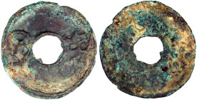CHINA und Südostasien

China

Chou-Dynastie 1122-255 v. Chr.

Cash 350/220 v. Chr. Xi Zhou. 3,34 g. schön/sehr schön, äußerst selten Exemplar No...