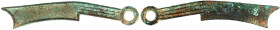 CHINA und Südostasien

China

Chou-Dynastie 1122-255 v. Chr.

Messergeld ('Qi Jian Zao Bang Chang Fa Huo') 400-220 v. Chr. Länge 182 mm; 49,86 g...