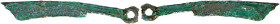 CHINA und Südostasien

China

Chou-Dynastie 1122-255 v. Chr.

Messergeld, Typ 'Pointed tip' 600/400 v. Chr. Ohne Zeichen. 153 mm; 15,71 g. schön...