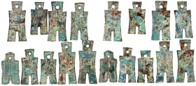 CHINA und Südostasien

China

Hsin-Dynastie (Wang Mang), 7-23

9 Spatenmünzen, alle als Einzellose erworben bei Emporium Hamburg. Ggf. Sammleran...