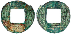 CHINA und Südostasien

China

Liu-Sung-Dynastie. Xiao Jian, 454-465

4 Zhu Rundmünze 454. Si Zhu/Jian Xiao. 0,72 g. sehr schön, selten Exemplar ...