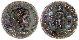 Römische Münzen

Kaiserzeit

Maximinus II. Daia, 305-313

Follis 305/306, Trier. Belorb., kürassierte Büste r./GENIO POPVLI ROMANI PTR SF. Geniu...