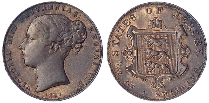 Ausländische Münzen und Medaillen

Jersey

Britisch

1/52 Shilling 1841 üb...