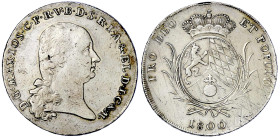 Altdeutsche Münzen und Medaillen

Bayern

Maximilian IV. (I.) Joseph, 1799-1806-1825

Konventionstaler 1800. 27,78 g. gutes sehr schön, justiert...