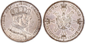 Altdeutsche Münzen und Medaillen

Brandenburg-Preußen

Wilhelm I., 1861-1888

Krönungstaler 1861 A. vorzüglich/Stempelglanz, min. Randfehler. Ja...