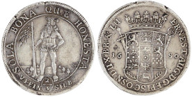 Altdeutsche Münzen und Medaillen

Braunschweig-Calenberg-Hannover

Ernst August, 1679-1698

2/3 Feinsilbertaler 1680, Zellerfeld. Wilder Mann/Wa...