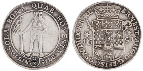 Altdeutsche Münzen und Medaillen

Braunschweig-Calenberg-Hannover

Ernst August, 1679-1698

2/3 Feinsilbertaler 1691, Zellerfeld. Wilder Mann/Wa...