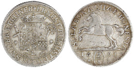 Altdeutsche Münzen und Medaillen

Braunschweig-Calenberg-Hannover

Ernst August, 1679-1698

2/3 Taler 1691 *-*, Hannover. Wappen/springendes Ros...