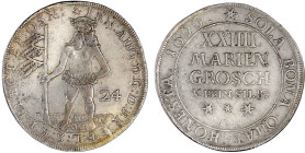 Altdeutsche Münzen und Medaillen

Braunschweig-Calenberg-Hannover

Ernst August, 1679-1698

XXIIII Mariengroschen Feinsilber 1696, Zellerfeld. W...